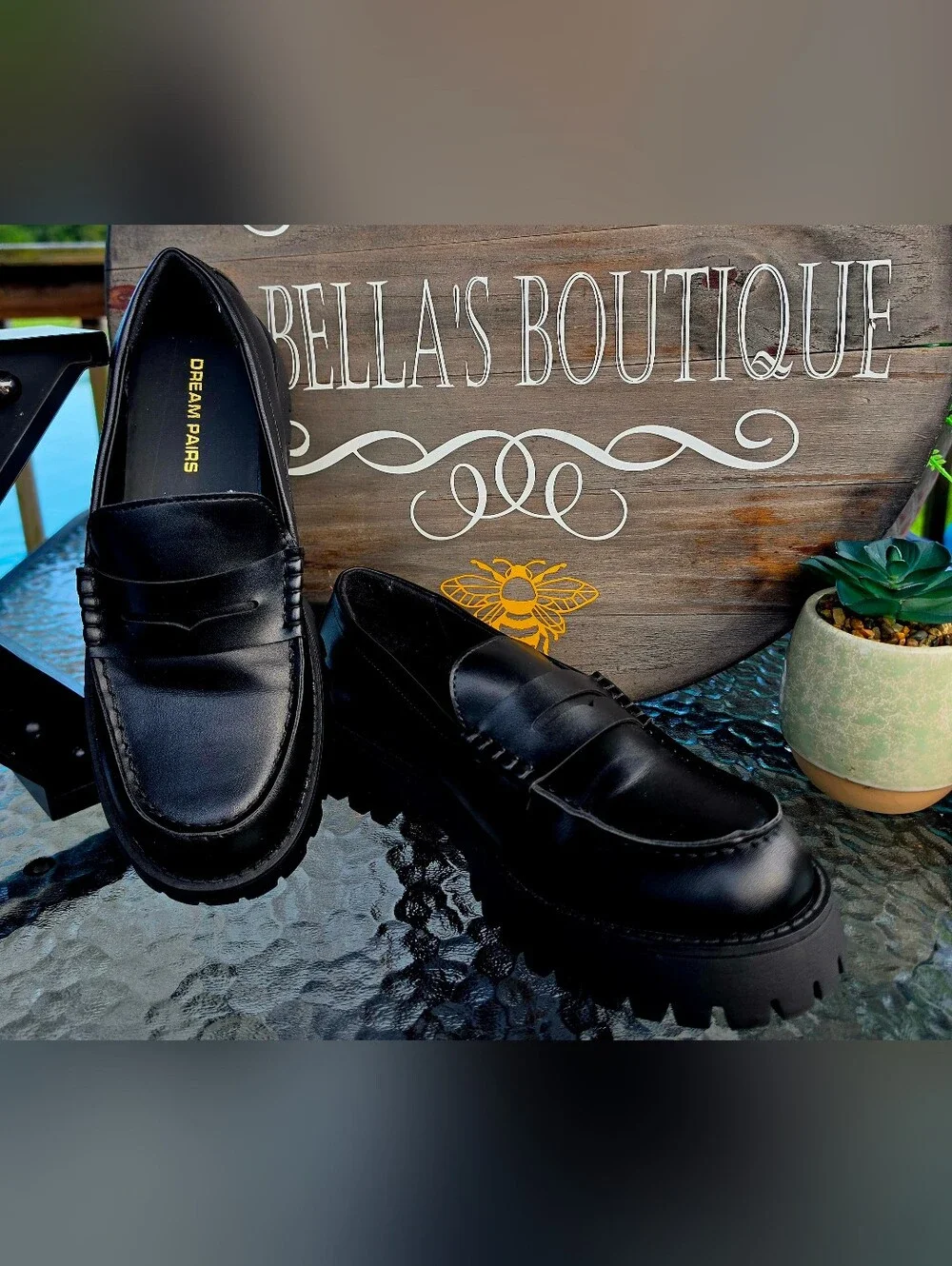 DREAM PAIRS Women's Platform Loafers